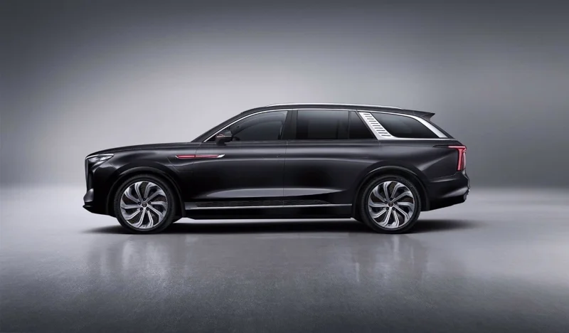 HONGQI E-HS9 – boční profil